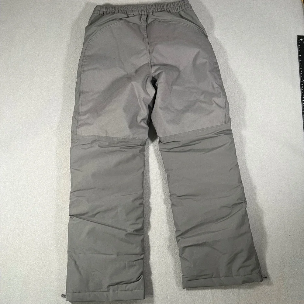 Lands End Kids squall Gray Grow A Long Ski Snow Pants sz 14 Waterproof Insulated